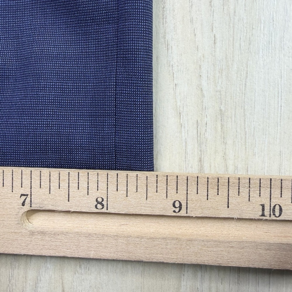 Lauren Ralph Lauren Mens Nailhead 100% Wool 2 Piece Suit Blue 46R W:40x32 - Picture 14 of 16